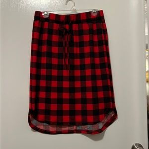 Tickled Teal Buffalo Check Midi Skirt - L - in great condition